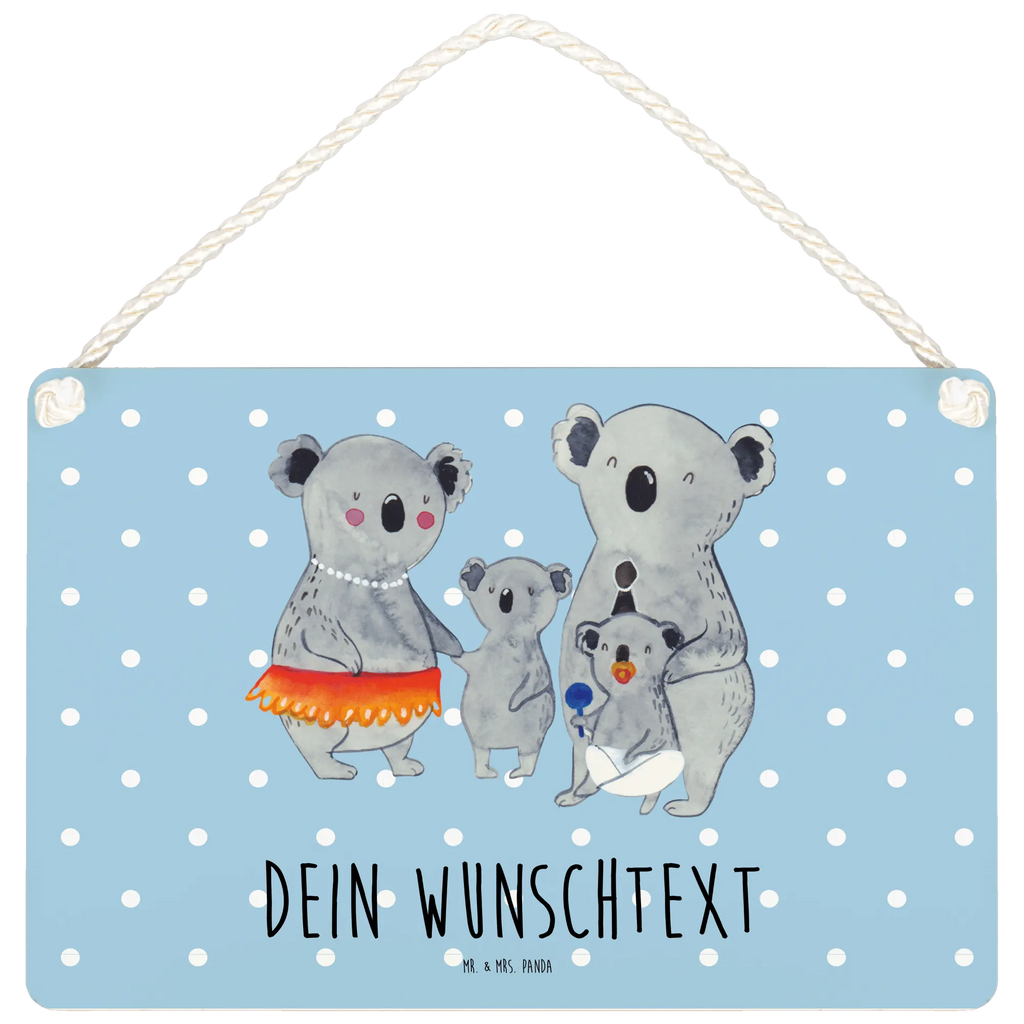 Personalisiertes Deko Schild Koala Familie Dekoschild, Deko Schild, Schild, Tür Schild, Türschild, Holzschild, Wandschild, Wanddeko, Familie, Vatertag, Muttertag, Bruder, Schwester, Mama, Papa, Oma, Opa, Koala, Koalas, Family, Kinder, Geschwister, Familienleben