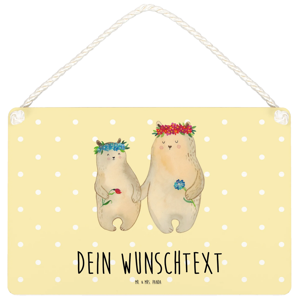 Personalisiertes Deko Schild Bären mit Blumenkranz Dekoschild, Deko Schild, Schild, Tür Schild, Türschild, Holzschild, Wandschild, Wanddeko, Familie, Vatertag, Muttertag, Bruder, Schwester, Mama, Papa, Oma, Opa, Bär, Bären, Mutter, Mutti, Mami, Lieblingsmensch, Lieblingsmama, beste Mutter, weltbeste Mama, Geschenk Mama. Muttertag, Tochter, Kind, Kinder, Töchter, Family, Vorbild