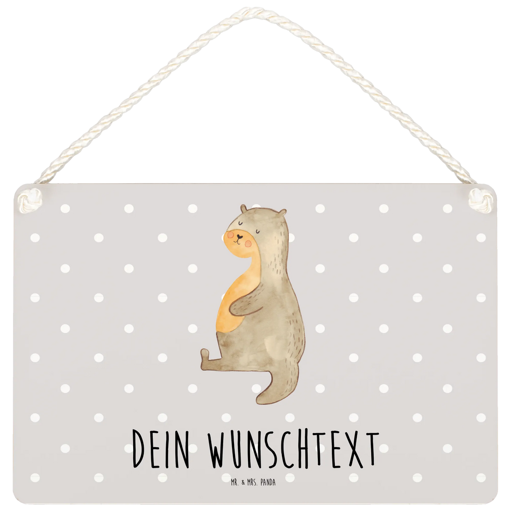 Personalisiertes Deko Schild Otter Bauch Dekoschild, Deko Schild, Schild, Tür Schild, Türschild, Holzschild, Wandschild, Wanddeko, Otter, Fischotter, Seeotter, Otter Seeotter See Otter