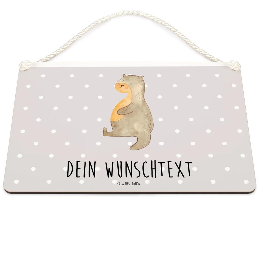 Personalisiertes Deko Schild Otter Bauch Dekoschild, Deko Schild, Schild, Tür Schild, Türschild, Holzschild, Wandschild, Wanddeko, Otter, Fischotter, Seeotter, Otter Seeotter See Otter