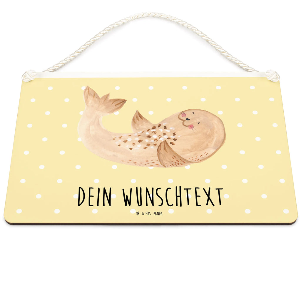 Personalisiertes Deko Schild Robbe Liegen Dekoschild, Deko Schild, Schild, Tür Schild, Türschild, Holzschild, Wandschild, Wanddeko, Tiermotive, Gute Laune, lustige Sprüche, Tiere, Robbe, Robben, Seehund, Strand, Meerestier, Ostsee, Nordsee, Lachen, Freude