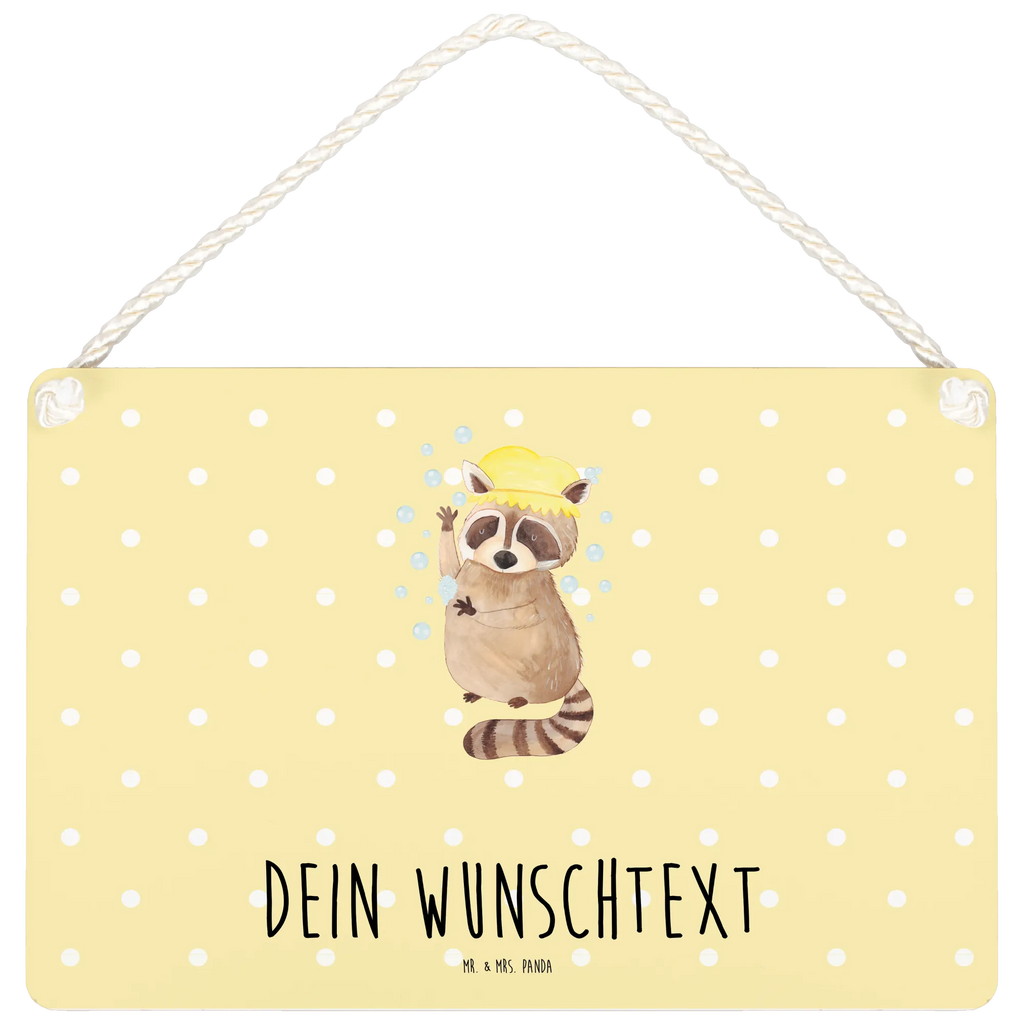 Personalisiertes Deko Schild Waschbär Dekoschild, Deko Schild, Schild, Tür Schild, Türschild, Holzschild, Wandschild, Wanddeko, Tiermotive, Gute Laune, lustige Sprüche, Tiere, Waschbär, Tagträumen, Plan, Fröhlich, waschen, Seifenblasen