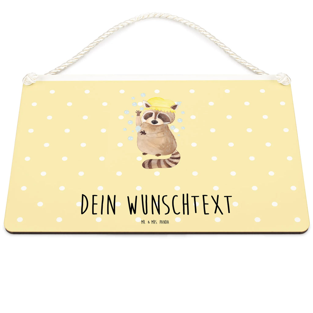 Personalisiertes Deko Schild Waschbär Dekoschild, Deko Schild, Schild, Tür Schild, Türschild, Holzschild, Wandschild, Wanddeko, Tiermotive, Gute Laune, lustige Sprüche, Tiere, Waschbär, Tagträumen, Plan, Fröhlich, waschen, Seifenblasen