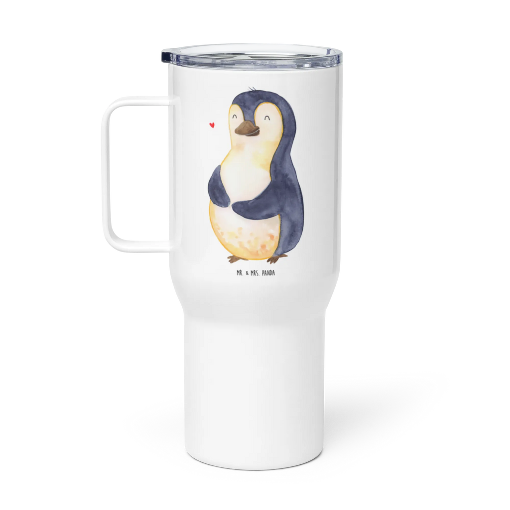 XXL Thermobecher Pinguin Diät Thermobecher, XL Thermobecher, Reisebecher, XL Reisetasse, Großer Thermobecher, Autobecher, Jumbo Becher, Pinguin, Pinguine, Diät, Abnehmen, Abspecken, Gewicht, Motivation, Selbstliebe, Körperliebe, Selbstrespekt