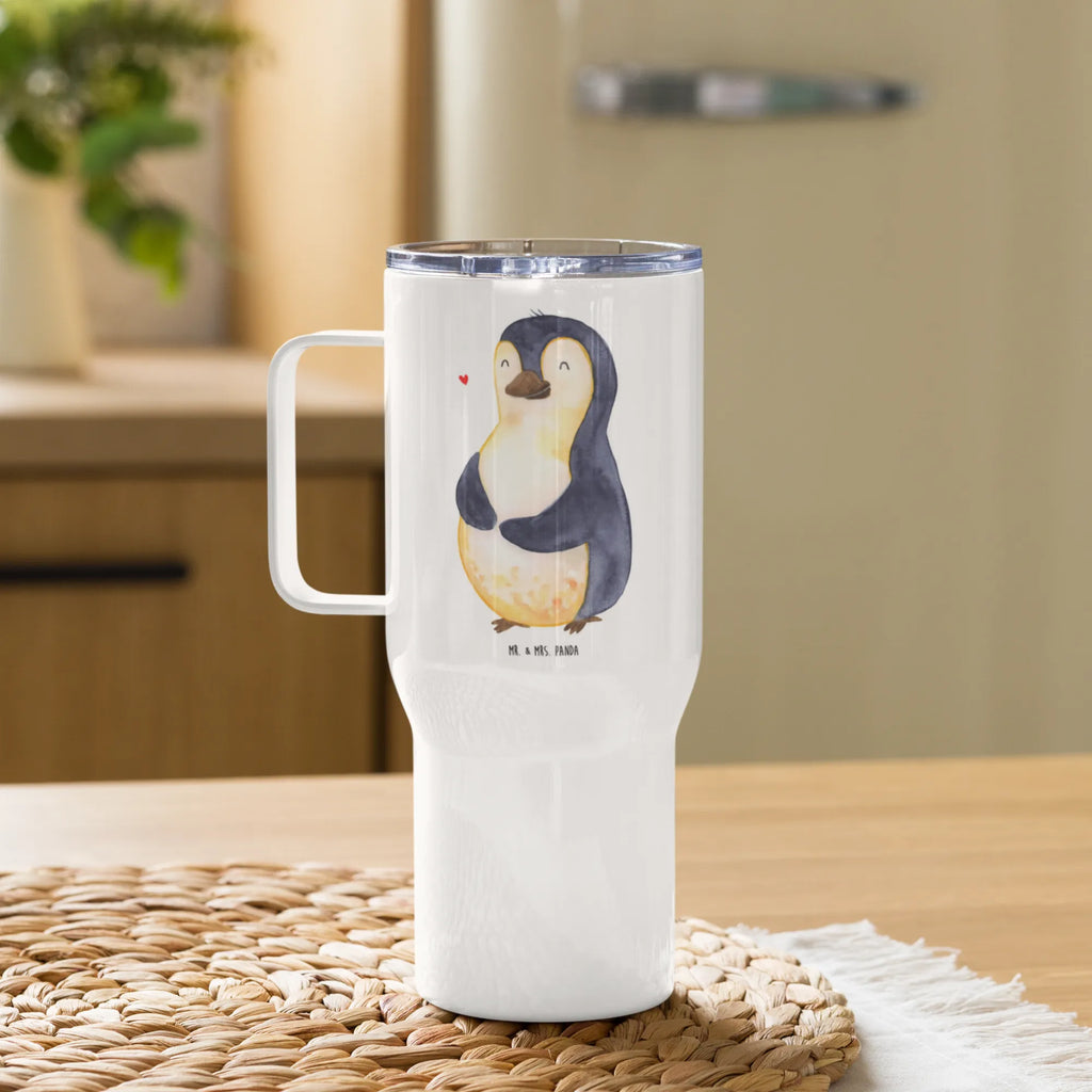 XXL Thermobecher Pinguin Diät Thermobecher, XL Thermobecher, Reisebecher, XL Reisetasse, Großer Thermobecher, Autobecher, Jumbo Becher, Pinguin, Pinguine, Diät, Abnehmen, Abspecken, Gewicht, Motivation, Selbstliebe, Körperliebe, Selbstrespekt