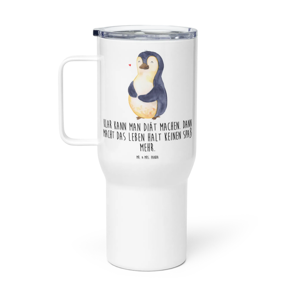 XXL Thermobecher Pinguin Diät Thermobecher, XL Thermobecher, Reisebecher, XL Reisetasse, Großer Thermobecher, Autobecher, Jumbo Becher, Pinguin, Pinguine, Diät, Abnehmen, Abspecken, Gewicht, Motivation, Selbstliebe, Körperliebe, Selbstrespekt