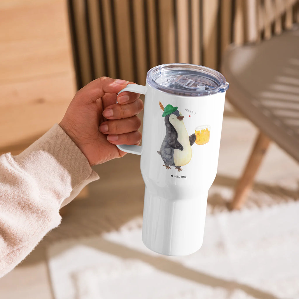 XXL Thermobecher Pinguin Bier Thermobecher, XL Thermobecher, Reisebecher, XL Reisetasse, Großer Thermobecher, Autobecher, Jumbo Becher, Pinguin, Pinguine, Bier, Oktoberfest