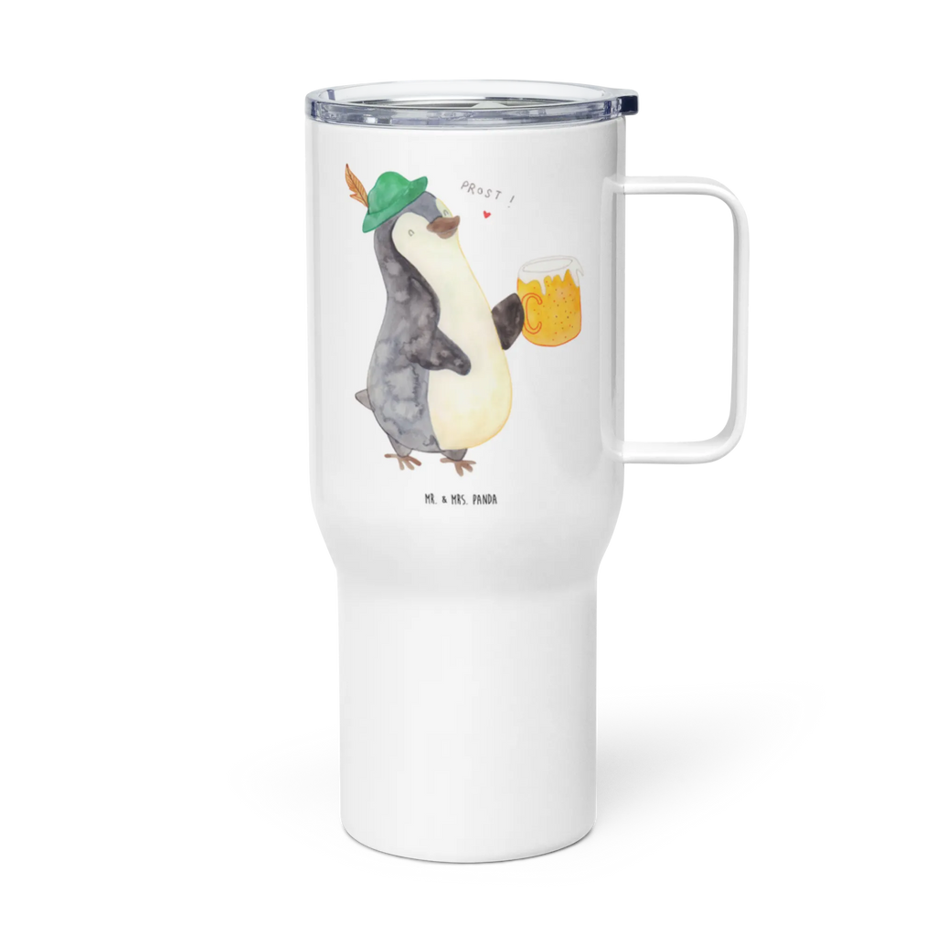 XXL Thermobecher Pinguin Bier Thermobecher, XL Thermobecher, Reisebecher, XL Reisetasse, Großer Thermobecher, Autobecher, Jumbo Becher, Pinguin, Pinguine, Bier, Oktoberfest