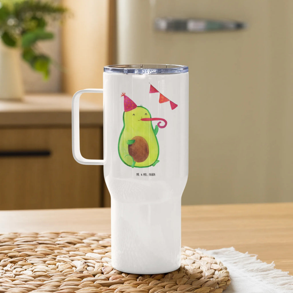 XXL Thermobecher Avocado Geburtstag Thermobecher, XL Thermobecher, Reisebecher, XL Reisetasse, Großer Thermobecher, Autobecher, Jumbo Becher, Avocado, Veggie, Vegan, Gesund