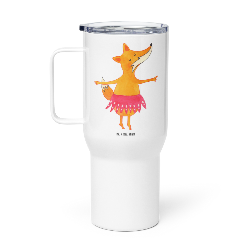 XXL Thermobecher Fuchs Ballerina Thermobecher, XL Thermobecher, Reisebecher, XL Reisetasse, Großer Thermobecher, Autobecher, Jumbo Becher, Fuchs, Fuchs Spruch, Füchse, Füchsin, Ballerina, Ballett, Tänzerin, Tanzen, Party, Einladung, Geburtstag