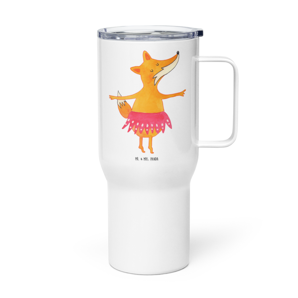 XXL Thermobecher Fuchs Ballerina Thermobecher, XL Thermobecher, Reisebecher, XL Reisetasse, Großer Thermobecher, Autobecher, Jumbo Becher, Fuchs, Fuchs Spruch, Füchse, Füchsin, Ballerina, Ballett, Tänzerin, Tanzen, Party, Einladung, Geburtstag