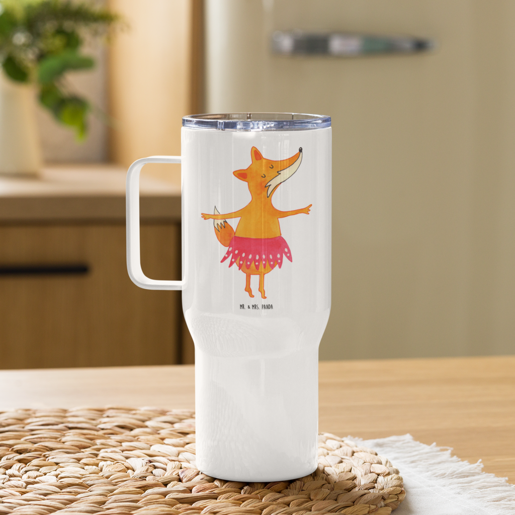 XXL Thermobecher Fuchs Ballerina Thermobecher, XL Thermobecher, Reisebecher, XL Reisetasse, Großer Thermobecher, Autobecher, Jumbo Becher, Fuchs, Fuchs Spruch, Füchse, Füchsin, Ballerina, Ballett, Tänzerin, Tanzen, Party, Einladung, Geburtstag