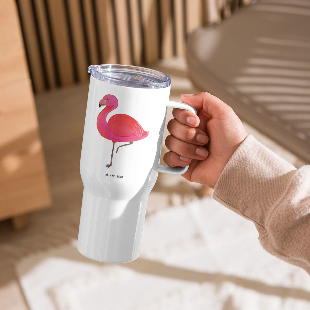 XXL Thermobecher Flamingo Classic Thermobecher, XL Thermobecher, Reisebecher, XL Reisetasse, Großer Thermobecher, Autobecher, Jumbo Becher, Flamingo, Einzigartig, Selbstliebe, Stolz, ich, für mich, Spruch, Freundin, Freundinnen, Außenseiter, Sohn, Tochter, Geschwister