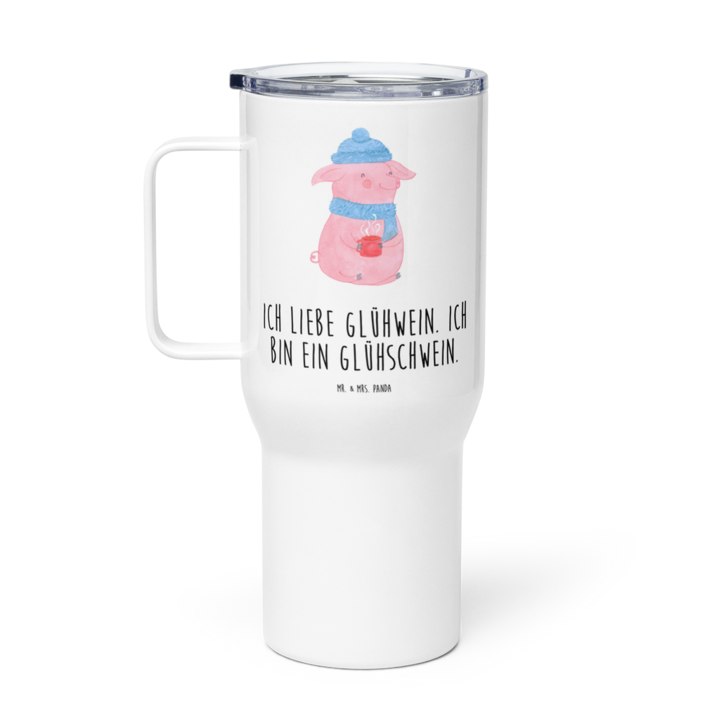 XXL Thermobecher Schwein Glühwein Thermobecher, XL Thermobecher, Reisebecher, XL Reisetasse, Großer Thermobecher, Autobecher, Jumbo Becher, Winter, Weihnachten, Weihnachtsdeko, Nikolaus, Advent, Heiligabend, Wintermotiv, Glühschwein, Glühwein, Weihnachtsmarkt, Punsch