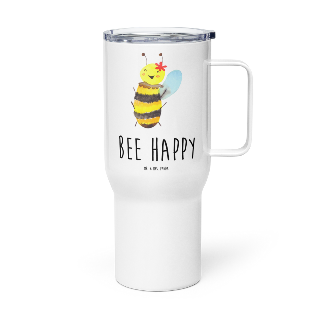 XXL Thermobecher Biene Happy Thermobecher, XL Thermobecher, Reisebecher, XL Reisetasse, Großer Thermobecher, Autobecher, Jumbo Becher, Biene, Wespe, Hummel