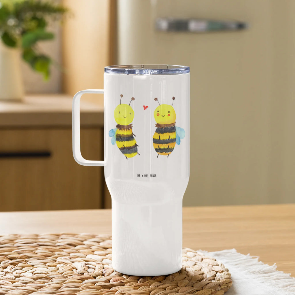 XXL Thermobecher Biene Verliebt Thermobecher, XL Thermobecher, Reisebecher, XL Reisetasse, Großer Thermobecher, Autobecher, Jumbo Becher, Biene, Wespe, Hummel