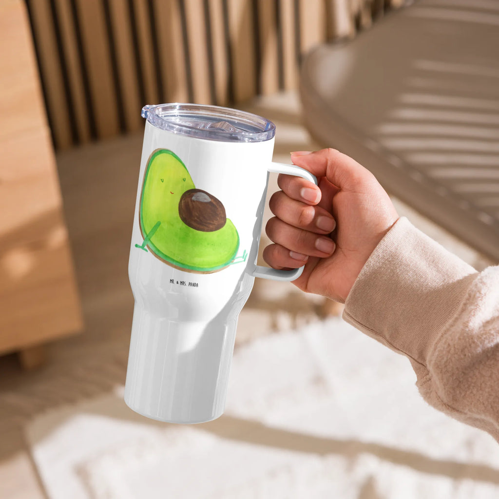 XXL Thermobecher Avocado Schwangerschaft Thermobecher, XL Thermobecher, Reisebecher, XL Reisetasse, Großer Thermobecher, Autobecher, Jumbo Becher, Avocado, Veggie, Vegan, Gesund, schwanger, Schwangerschaft, Babyparty, Babyshower