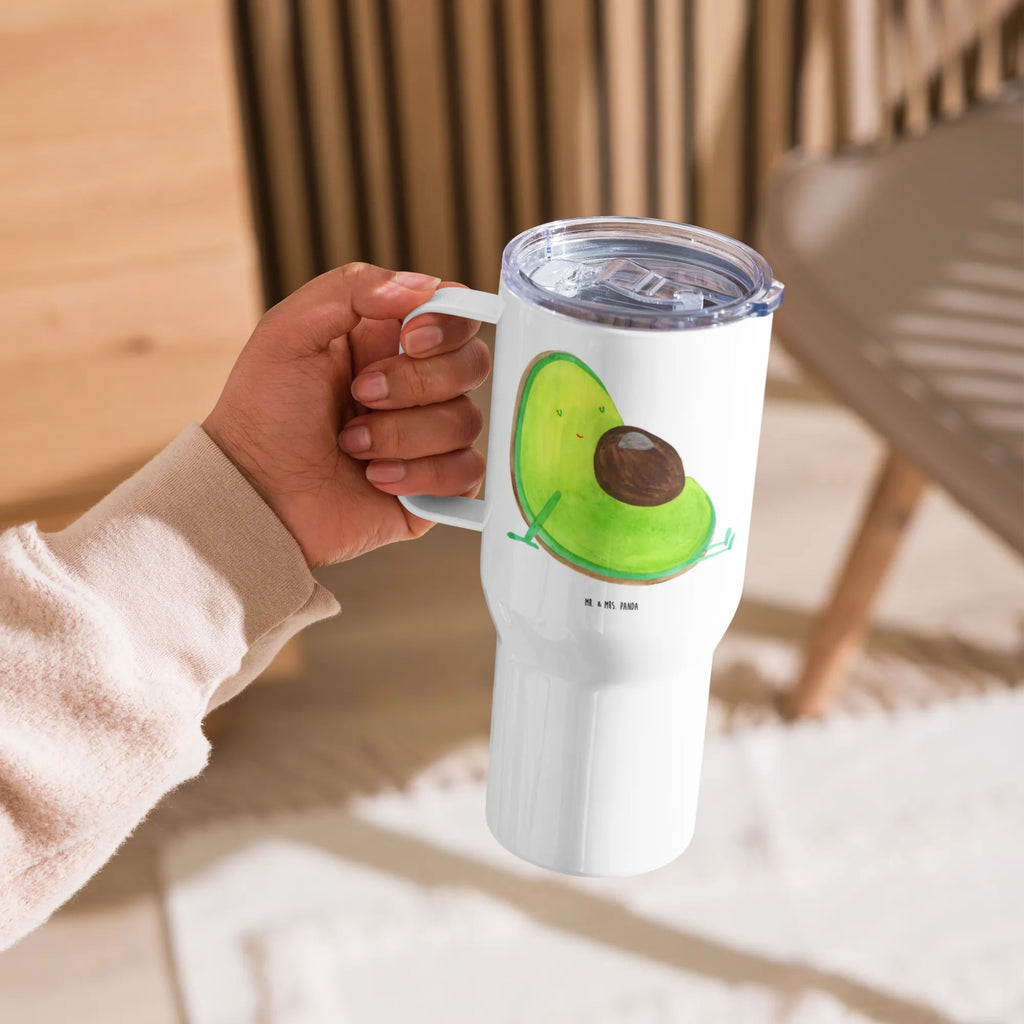 XXL Thermobecher Avocado Schwangerschaft Thermobecher, XL Thermobecher, Reisebecher, XL Reisetasse, Großer Thermobecher, Autobecher, Jumbo Becher, Avocado, Veggie, Vegan, Gesund, schwanger, Schwangerschaft, Babyparty, Babyshower