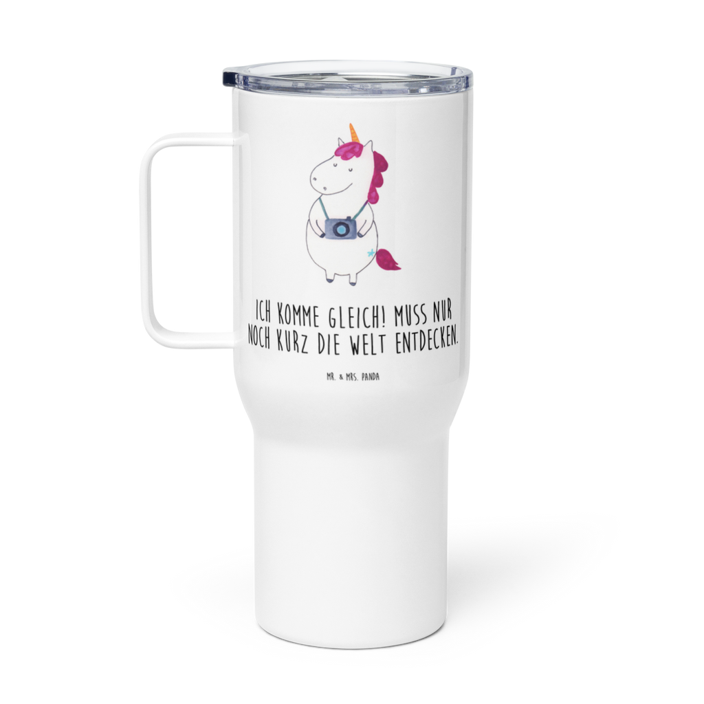 XXL Thermobecher Einhorn Fotograf Thermobecher, XL Thermobecher, Reisebecher, XL Reisetasse, Großer Thermobecher, Autobecher, Jumbo Becher, Einhorn, Einhörner, Einhorn Deko, Pegasus, Unicorn, Fotograf, Fotografie, Kamera, Reisen, Weltreise, Weltenbummler, Urlaub, Tourist, Kurztrip, Reise, Städtereise