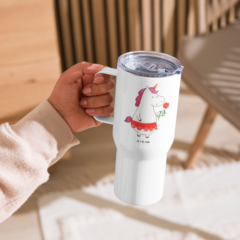 XXL Thermobecher Einhorn Dame Thermobecher, XL Thermobecher, Reisebecher, XL Reisetasse, Großer Thermobecher, Autobecher, Jumbo Becher, Einhorn, Einhörner, Einhorn Deko, Pegasus, Unicorn, Dame, Lady, feine Dame, Freundin, Frau, Bachelor, Bachelorette, Abfuhr, Schluss machen, Trennung