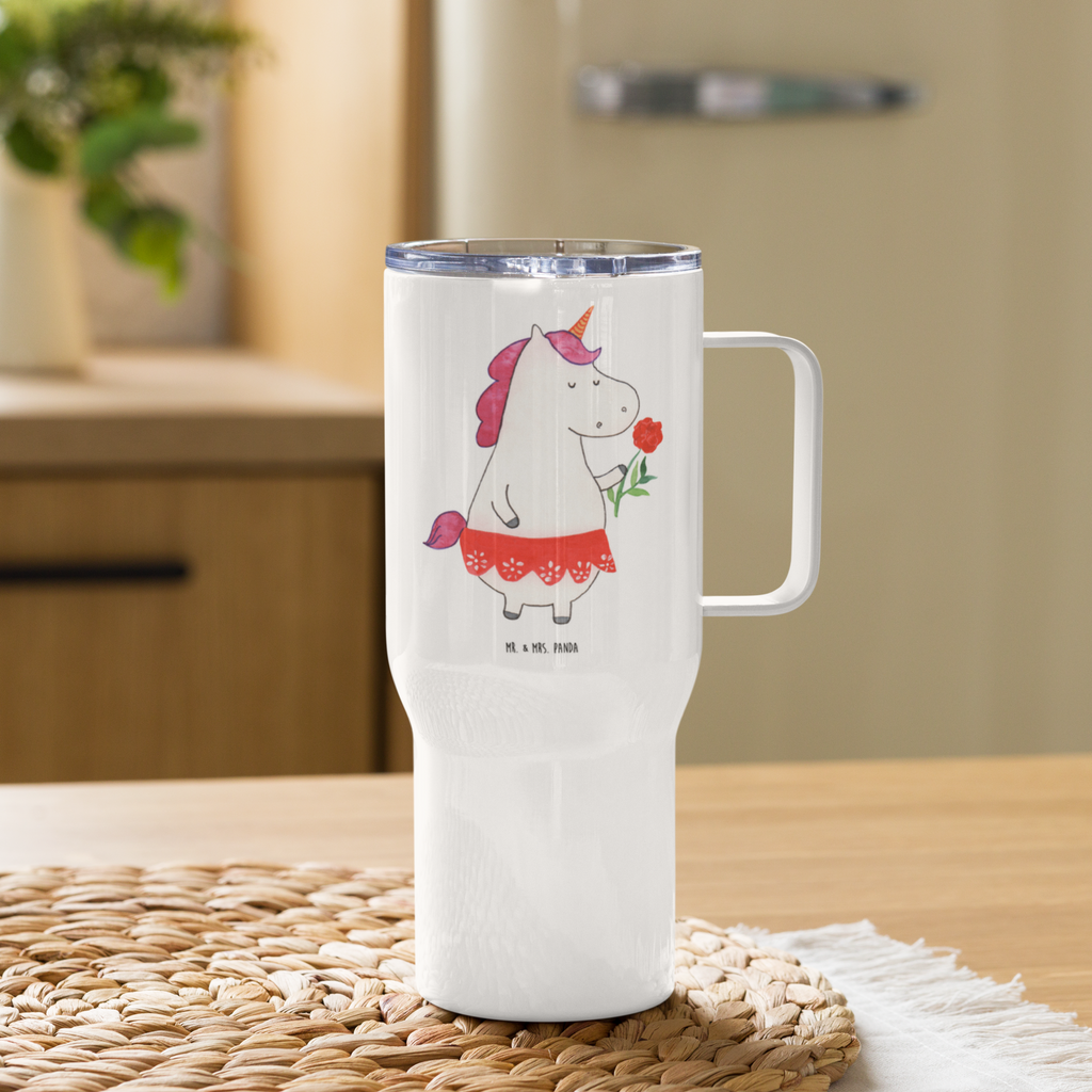 XXL Thermobecher Einhorn Dame Thermobecher, XL Thermobecher, Reisebecher, XL Reisetasse, Großer Thermobecher, Autobecher, Jumbo Becher, Einhorn, Einhörner, Einhorn Deko, Pegasus, Unicorn, Dame, Lady, feine Dame, Freundin, Frau, Bachelor, Bachelorette, Abfuhr, Schluss machen, Trennung