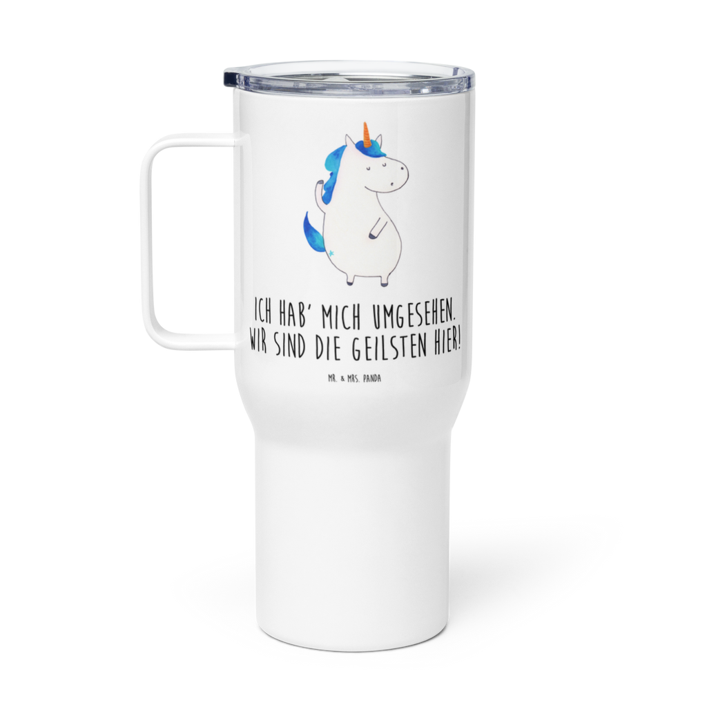 XXL Thermobecher Einhorn Mann Thermobecher, XL Thermobecher, Reisebecher, XL Reisetasse, Großer Thermobecher, Autobecher, Jumbo Becher, Einhorn, Einhörner, Einhorn Deko, Pegasus, Unicorn, cool, Mann, Freundin, Familie, bester Freund, BFF, Party, hübsch, beste