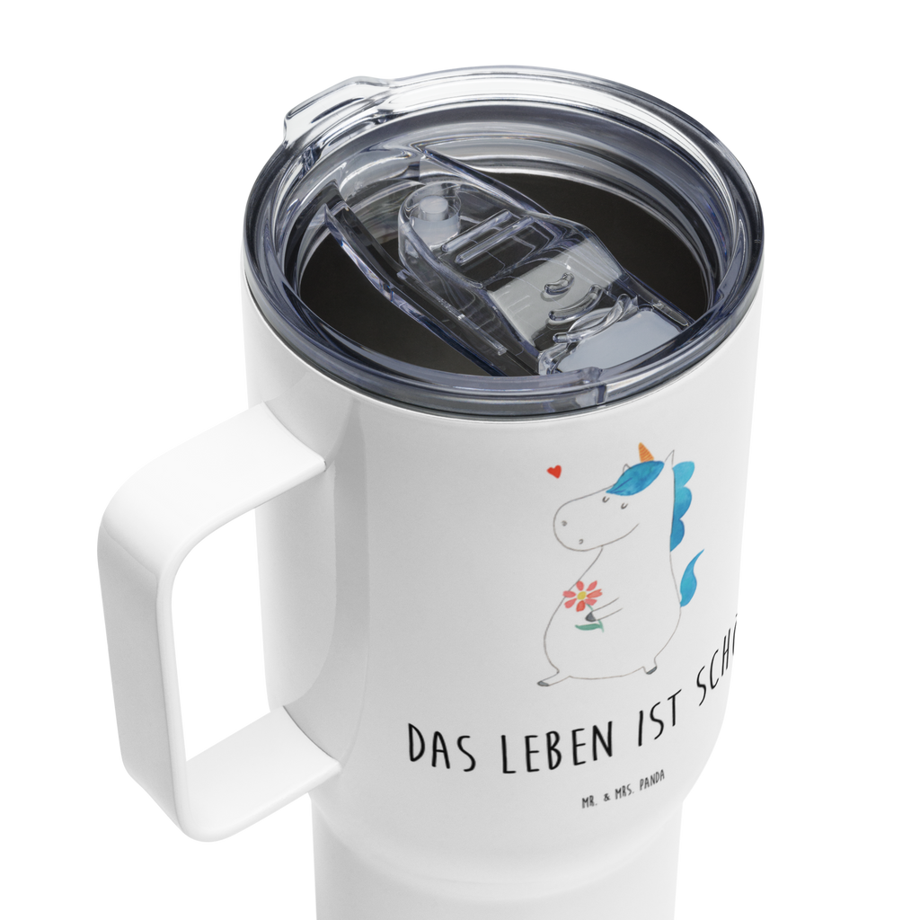 XXL Thermobecher Einhorn Spaziergang Thermobecher, XL Thermobecher, Reisebecher, XL Reisetasse, Großer Thermobecher, Autobecher, Jumbo Becher, Einhorn, Einhörner, Einhorn Deko, Pegasus, Unicorn, Glitzer, Blumen, Spaziergang, Motivation, Gute Laune, Freude, Freundin, Mutter, Schwester