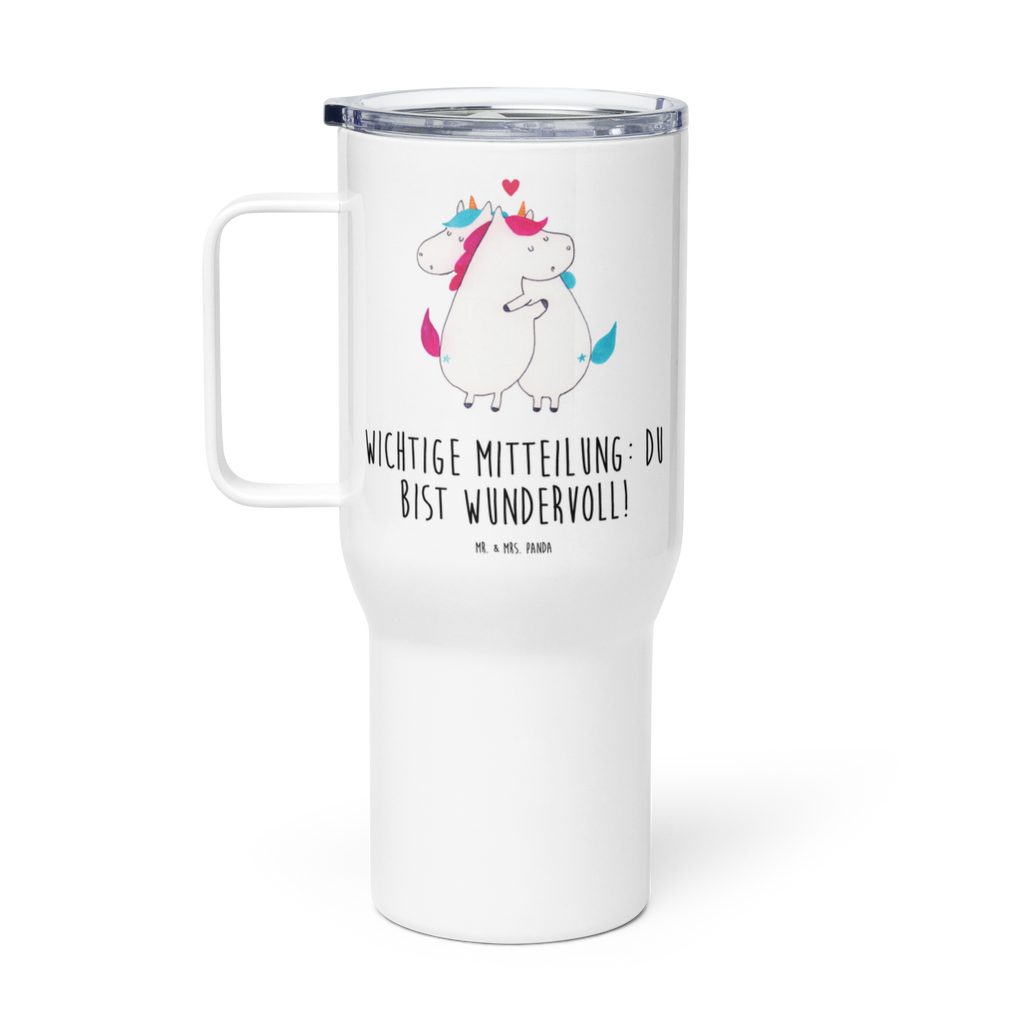 XXL Thermobecher Einhorn Mitteilung Thermobecher, XL Thermobecher, Reisebecher, XL Reisetasse, Großer Thermobecher, Autobecher, Jumbo Becher, Einhorn, Einhörner, Einhorn Deko, Pegasus, Unicorn, Valentinstag, Valentine, Liebe, Geschenk, Partner, Ehe, lustig, witzig, Spruch