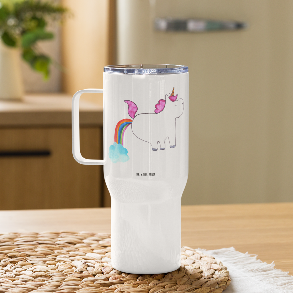 XXL Thermobecher Einhorn Pupsen Thermobecher, XL Thermobecher, Reisebecher, XL Reisetasse, Großer Thermobecher, Autobecher, Jumbo Becher, Einhorn, Einhörner, Einhorn Deko, Pegasus, Unicorn, Pups, Regenbogen, Glitzer, Einhornpower, Erwachsenwerden, Spaß, lustig, Freundin