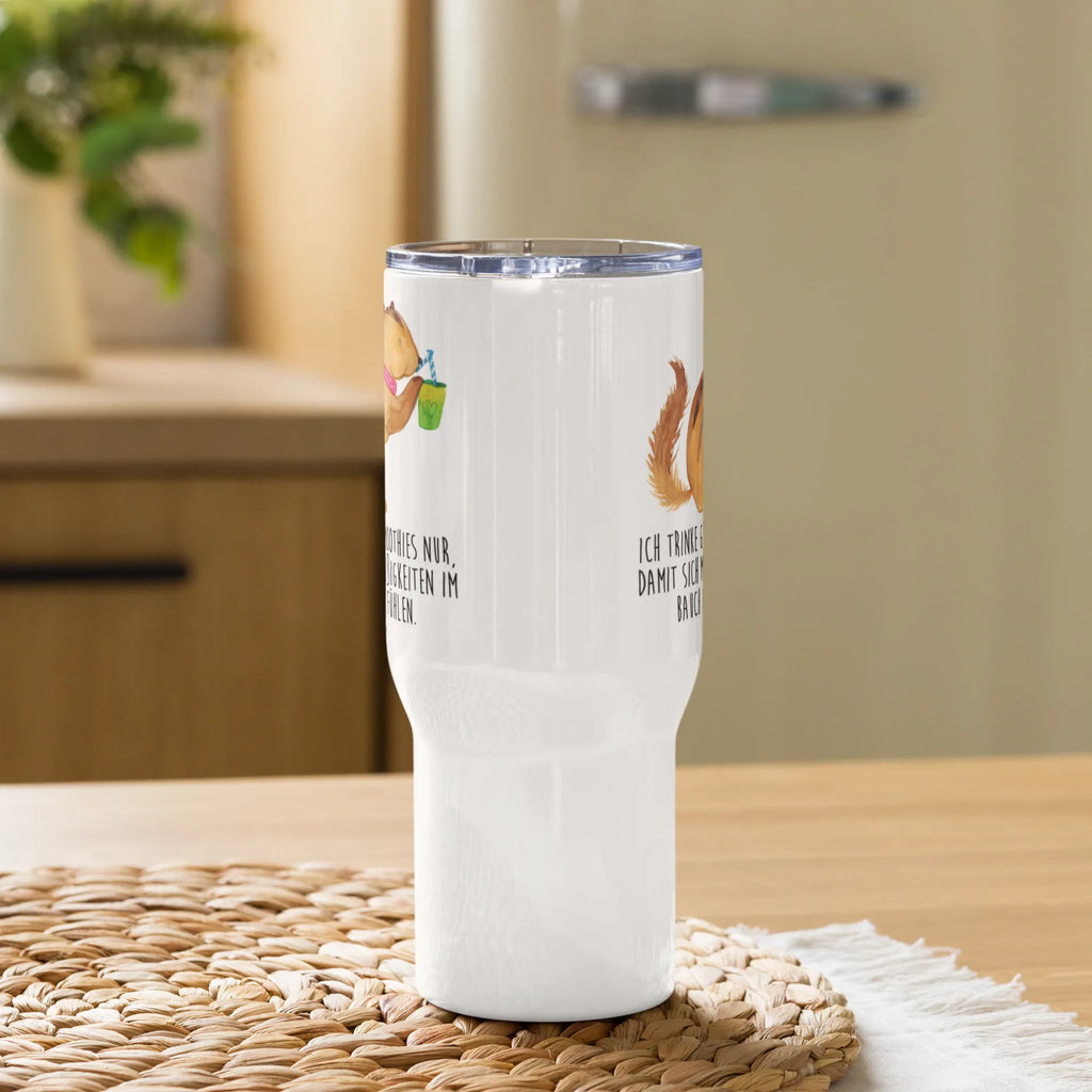 XXL Thermobecher Eichhörnchen Smoothie Thermobecher, XL Thermobecher, Reisebecher, XL Reisetasse, Großer Thermobecher, Autobecher, Jumbo Becher, Tiermotive, Gute Laune, lustige Sprüche, Tiere, Green Smoothies, Diät, Abnehmen, Streifenhörnchen, Eichhörnchen