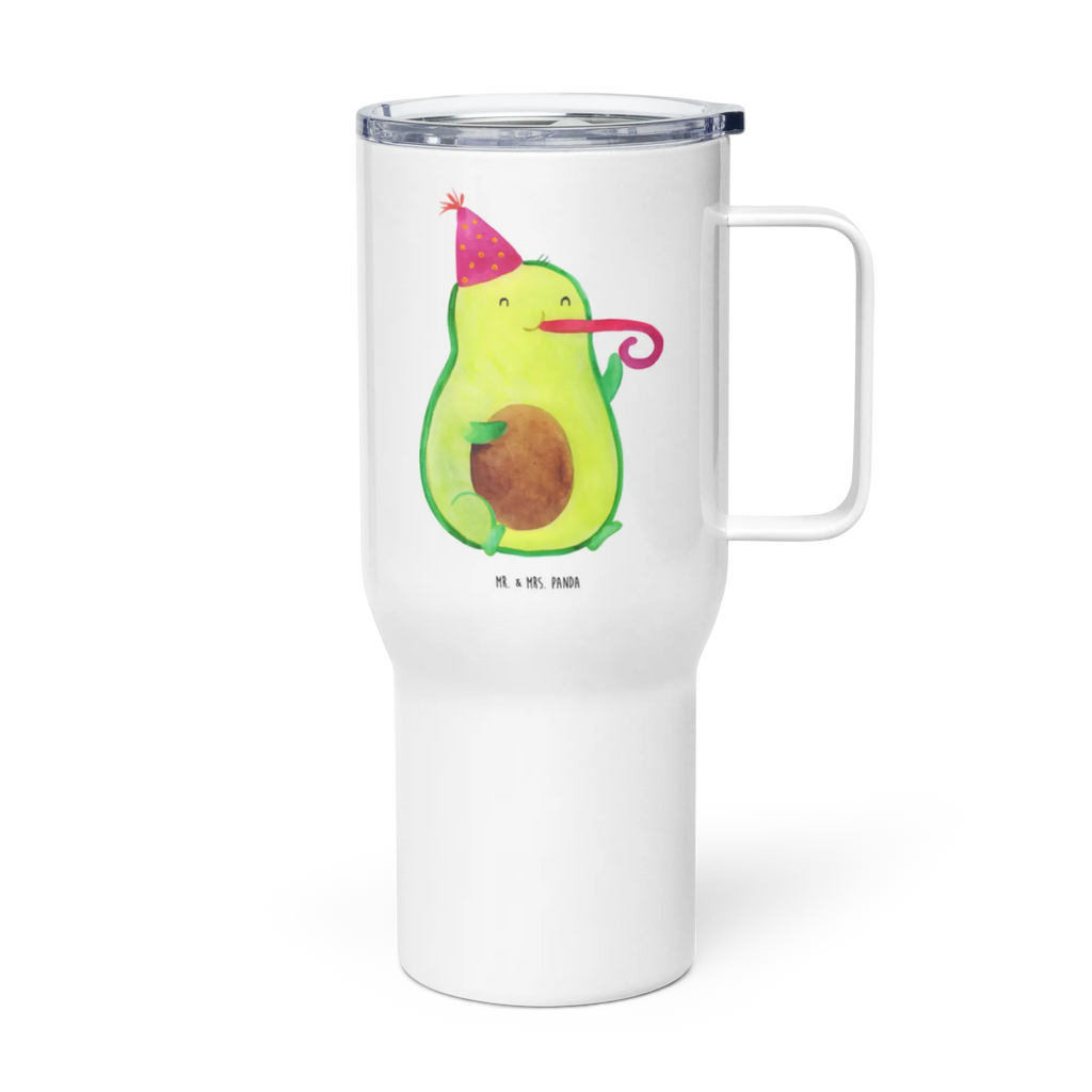 XXL Thermobecher Avocado Feier Thermobecher, XL Thermobecher, Reisebecher, XL Reisetasse, Großer Thermobecher, Autobecher, Jumbo Becher, Avocado, Veggie, Vegan, Gesund, Party, Feierlichkeit, Feier, Fete, Geburtstag, Gute Laune, Tröte