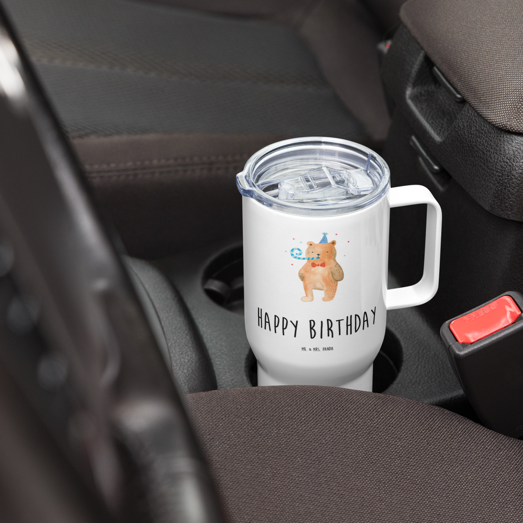 XXL Thermobecher Bär Geburtstag Thermobecher, XL Thermobecher, Reisebecher, XL Reisetasse, Großer Thermobecher, Autobecher, Jumbo Becher, Bär, Teddy, Teddybär, Happy Birthday, Alles Gute, Glückwunsch, Geburtstag