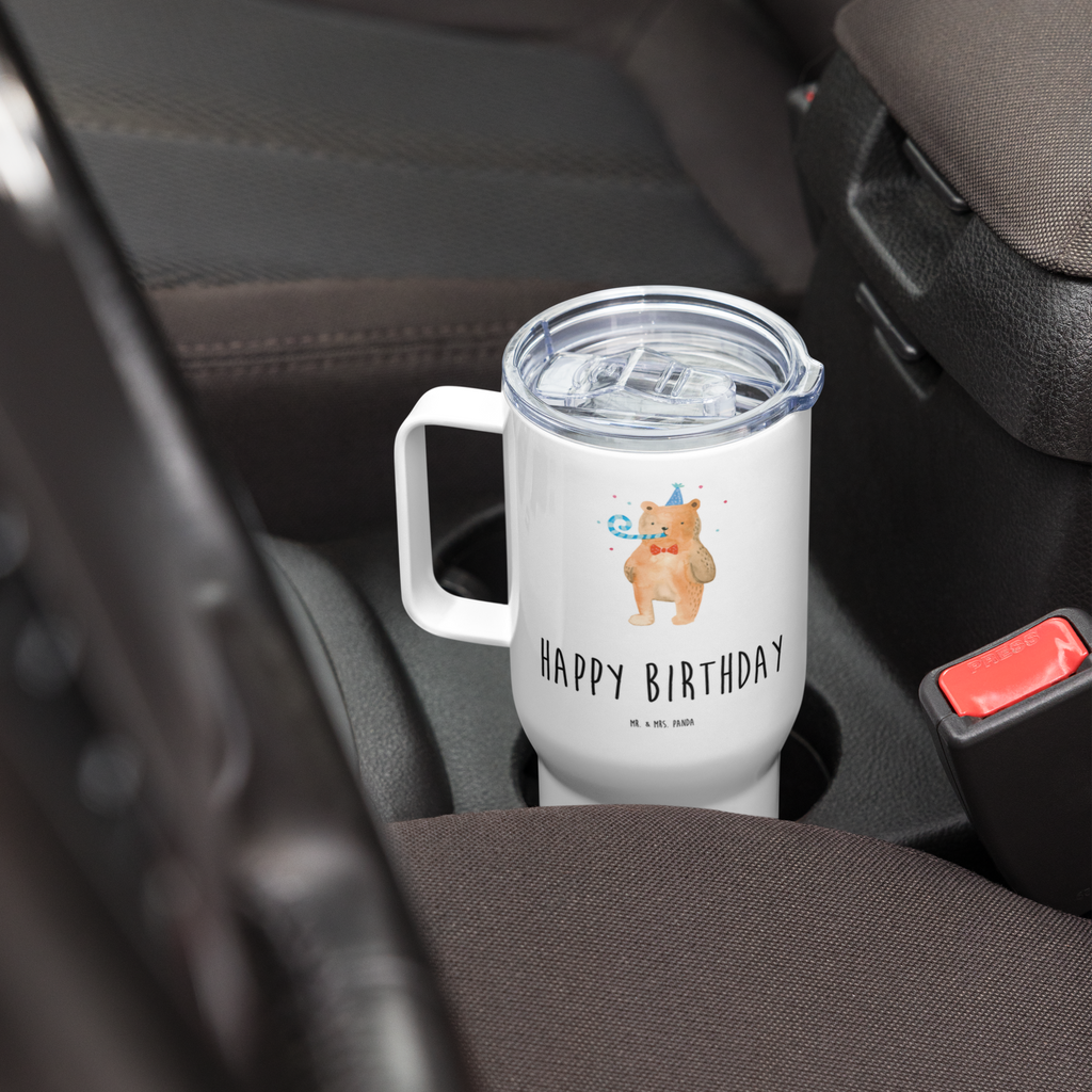 XXL Thermobecher Bär Geburtstag Thermobecher, XL Thermobecher, Reisebecher, XL Reisetasse, Großer Thermobecher, Autobecher, Jumbo Becher, Bär, Teddy, Teddybär, Happy Birthday, Alles Gute, Glückwunsch, Geburtstag