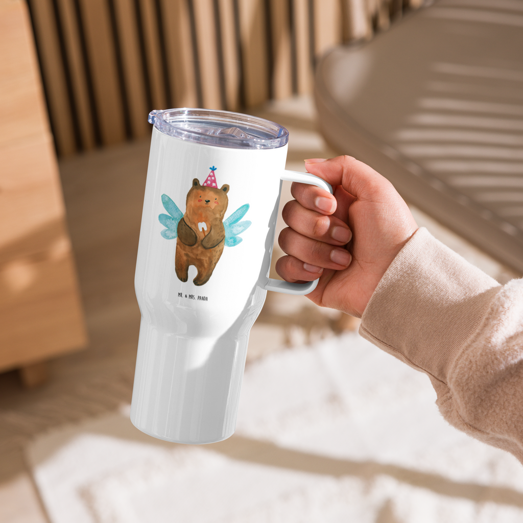 XXL Thermobecher Bär Zahnfee Thermobecher, XL Thermobecher, Reisebecher, XL Reisetasse, Großer Thermobecher, Autobecher, Jumbo Becher, Bär, Teddy, Teddybär, Zahnfee, Fee, Milchzahn, Erster Zahn