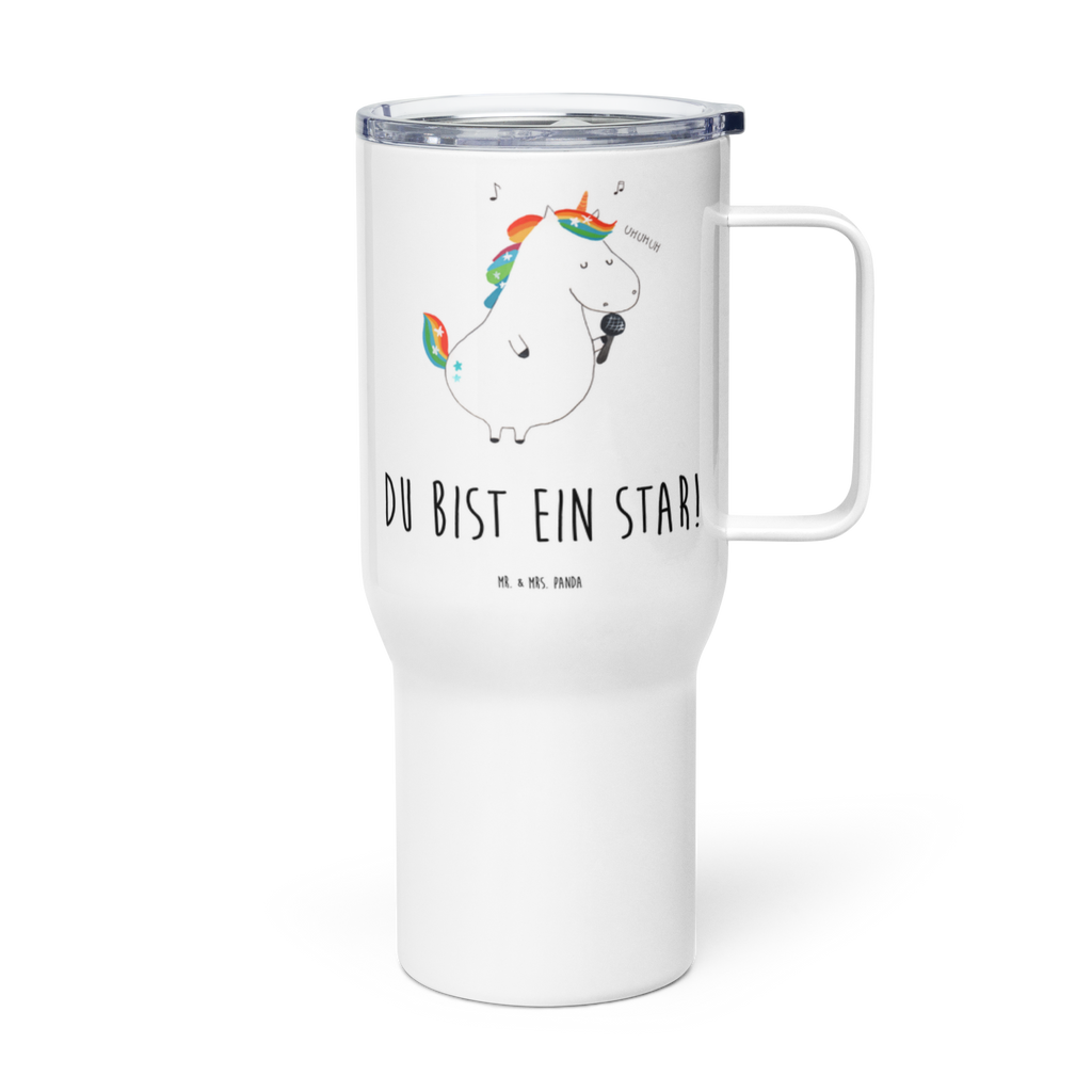 XXL Thermobecher Einhorn Sänger Thermobecher, XL Thermobecher, Reisebecher, XL Reisetasse, Großer Thermobecher, Autobecher, Jumbo Becher, Einhorn, Einhörner, Einhorn Deko, Pegasus, Unicorn, Glitzer, Konfetti, Party, Geburtstag, Feier, Fest, Disco, Sängerin, Sänger, Freundin