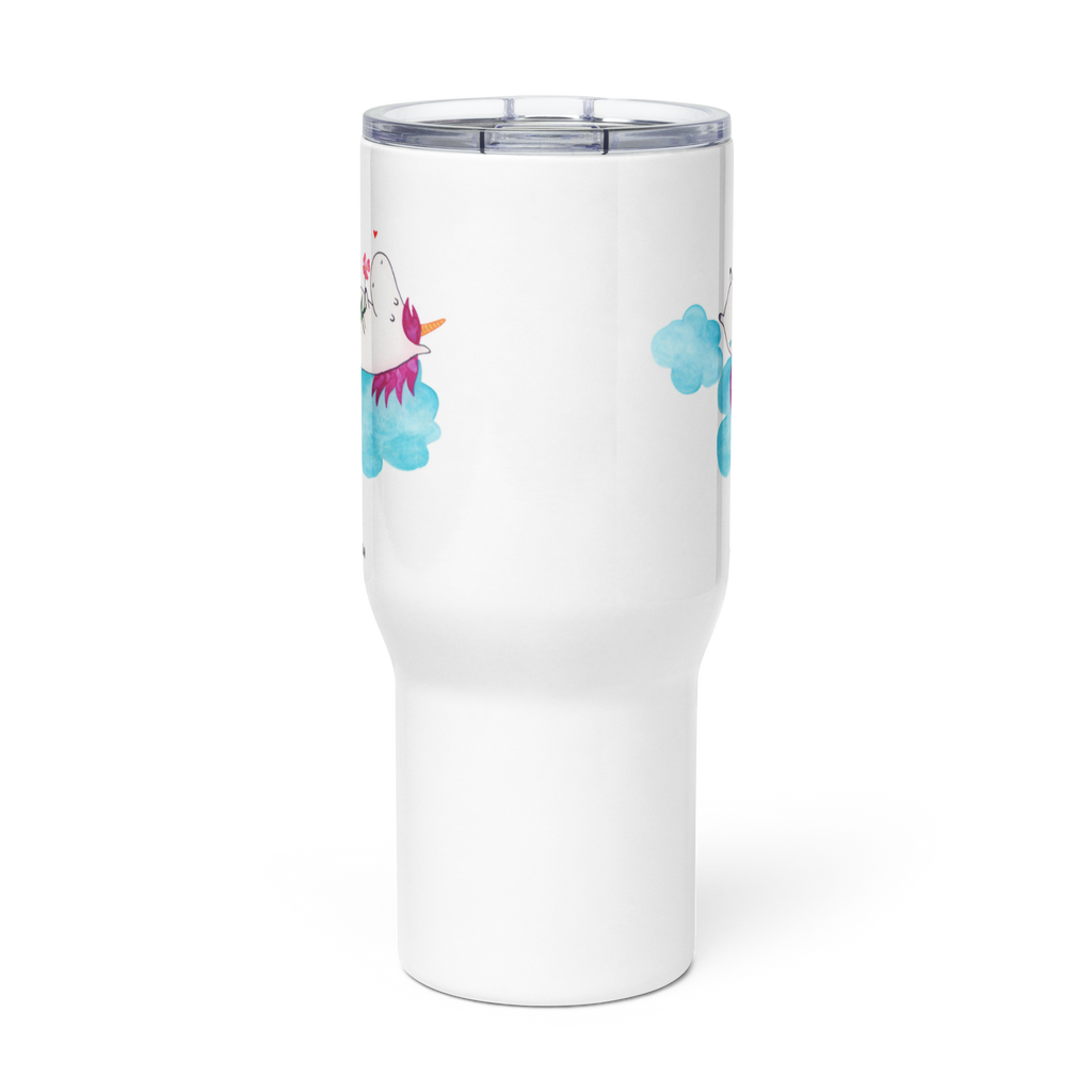 XXL Thermobecher Einhorn Verliebt Thermobecher, XL Thermobecher, Reisebecher, XL Reisetasse, Großer Thermobecher, Autobecher, Jumbo Becher, Einhorn, Einhörner, Einhorn Deko, Pegasus, Unicorn, verliebt, Liebe, Liebesbeweis, Freundin, Wolke