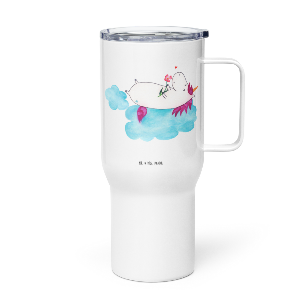 XXL Thermobecher Einhorn Verliebt Thermobecher, XL Thermobecher, Reisebecher, XL Reisetasse, Großer Thermobecher, Autobecher, Jumbo Becher, Einhorn, Einhörner, Einhorn Deko, Pegasus, Unicorn, verliebt, Liebe, Liebesbeweis, Freundin, Wolke