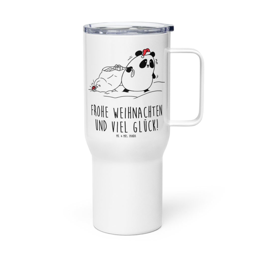 XXL Thermobecher Panda Weihnachten Thermobecher, XL Thermobecher, Reisebecher, XL Reisetasse, Großer Thermobecher, Autobecher, Jumbo Becher