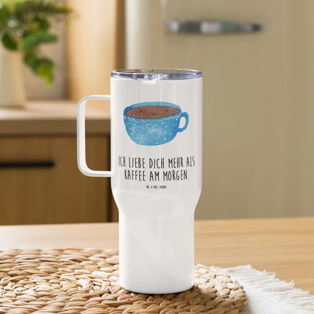 XXL Thermobecher Kaffee Tasse Thermobecher, XL Thermobecher, Reisebecher, XL Reisetasse, Großer Thermobecher, Autobecher, Jumbo Becher, Tiermotive, Gute Laune, lustige Sprüche, Tiere, Kaffee, Tasse, Liebe, Geschmack, Genuss, Glücklich