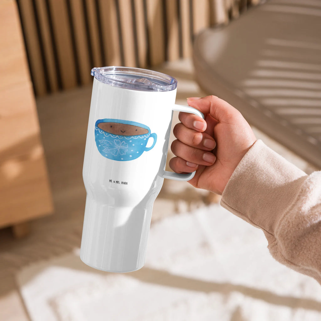 XXL Thermobecher Kaffee Tasse Thermobecher, XL Thermobecher, Reisebecher, XL Reisetasse, Großer Thermobecher, Autobecher, Jumbo Becher, Tiermotive, Gute Laune, lustige Sprüche, Tiere, Kaffee, Tasse, Liebe, Geschmack, Genuss, Glücklich