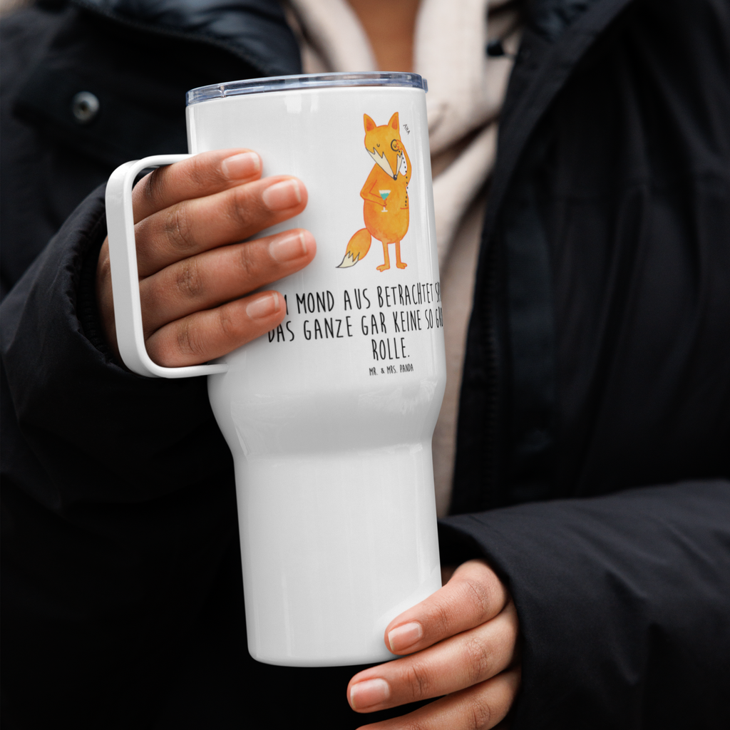 XXL Thermobecher Fuchs Lord Thermobecher, XL Thermobecher, Reisebecher, XL Reisetasse, Großer Thermobecher, Autobecher, Jumbo Becher, Fuchs, Füchse, tröstende Worte, Spruch lustig, Liebeskummer Geschenk, Motivation Spruch, Problemlösung