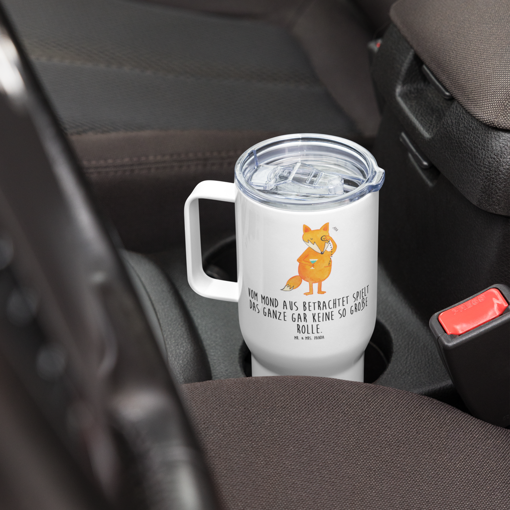 XXL Thermobecher Fuchs Lord Thermobecher, XL Thermobecher, Reisebecher, XL Reisetasse, Großer Thermobecher, Autobecher, Jumbo Becher, Fuchs, Füchse, tröstende Worte, Spruch lustig, Liebeskummer Geschenk, Motivation Spruch, Problemlösung