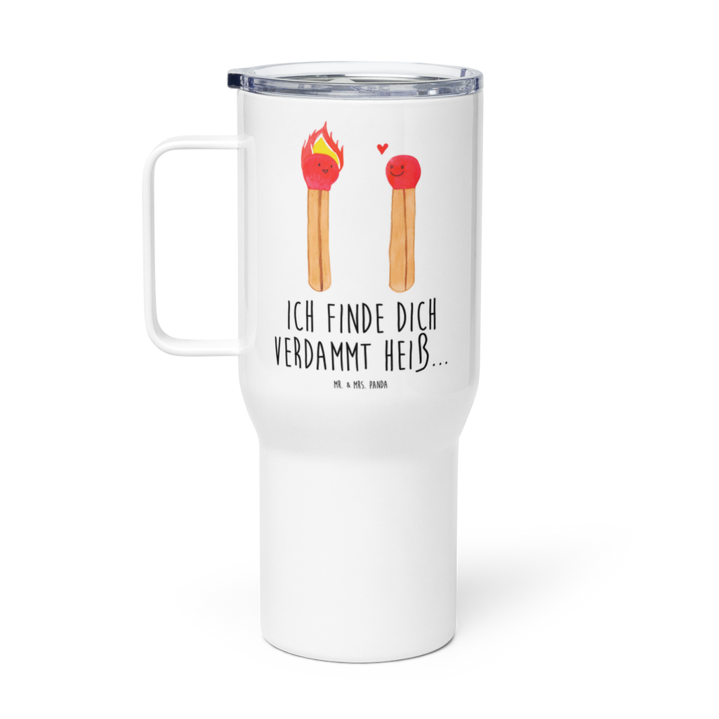 XXL Thermobecher Streichhölzer Thermobecher, XL Thermobecher, Reisebecher, XL Reisetasse, Großer Thermobecher, Autobecher, Jumbo Becher, Liebe, Partner, Freund, Freundin, Ehemann, Ehefrau, Heiraten, Verlobung, Heiratsantrag, Liebesgeschenk, Jahrestag, Hocheitstag, Streichhölzer