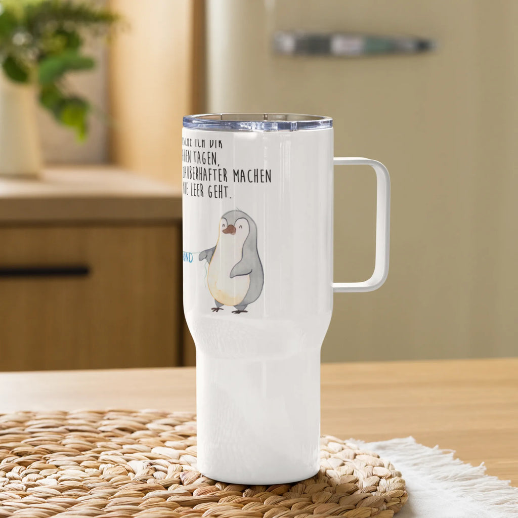 XXL Thermobecher Maus Pinguin Geburtstag Thermobecher, XL Thermobecher, Reisebecher, XL Reisetasse, Großer Thermobecher, Autobecher, Jumbo Becher, Geburtstag, Geburtstagsgeschenk, Geschenk, Maus, Pinguin, Geburtstage, Happy Birthday, Geburtstagsfeier