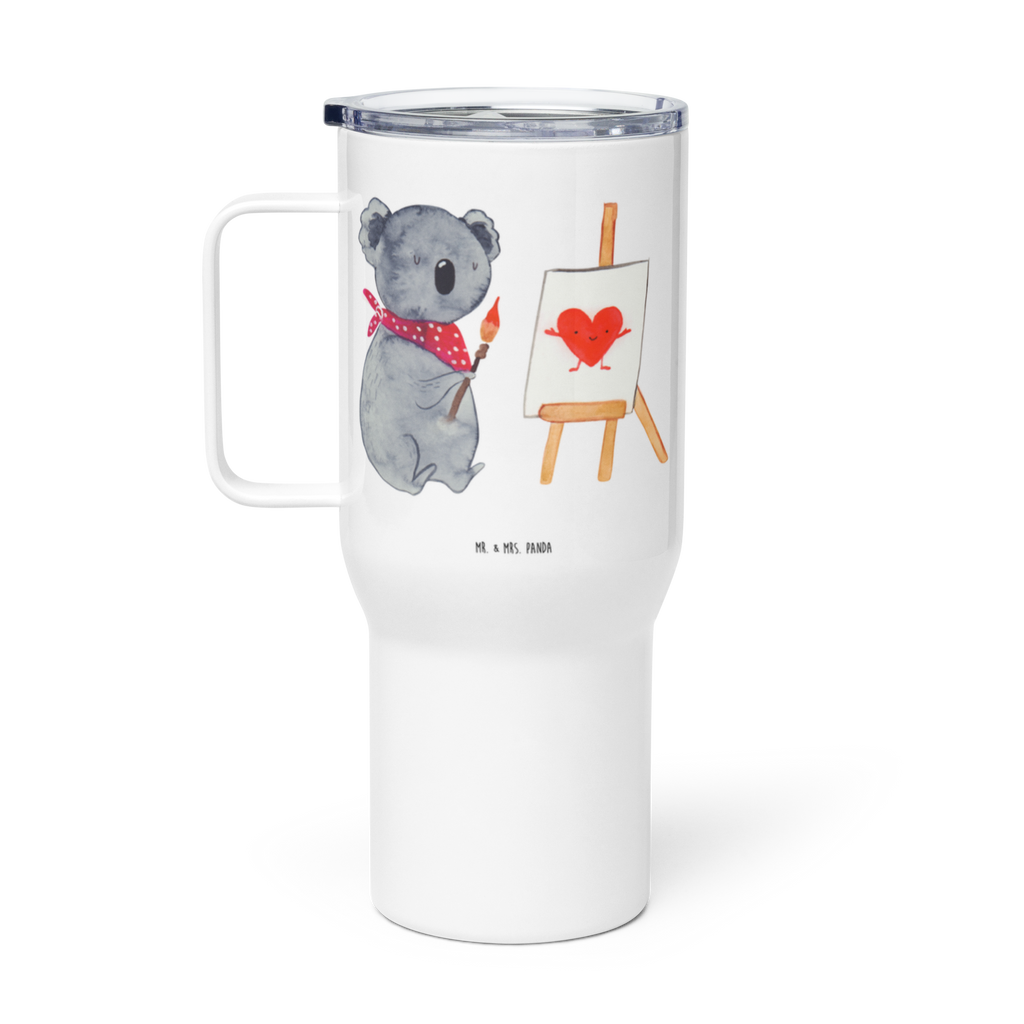 XXL Thermobecher Koala Künstler Thermobecher, XL Thermobecher, Reisebecher, XL Reisetasse, Großer Thermobecher, Autobecher, Jumbo Becher, Koala, Koalabär, Liebe, Liebensbeweis, Liebesgeschenk, Gefühle, Künstler, zeichnen