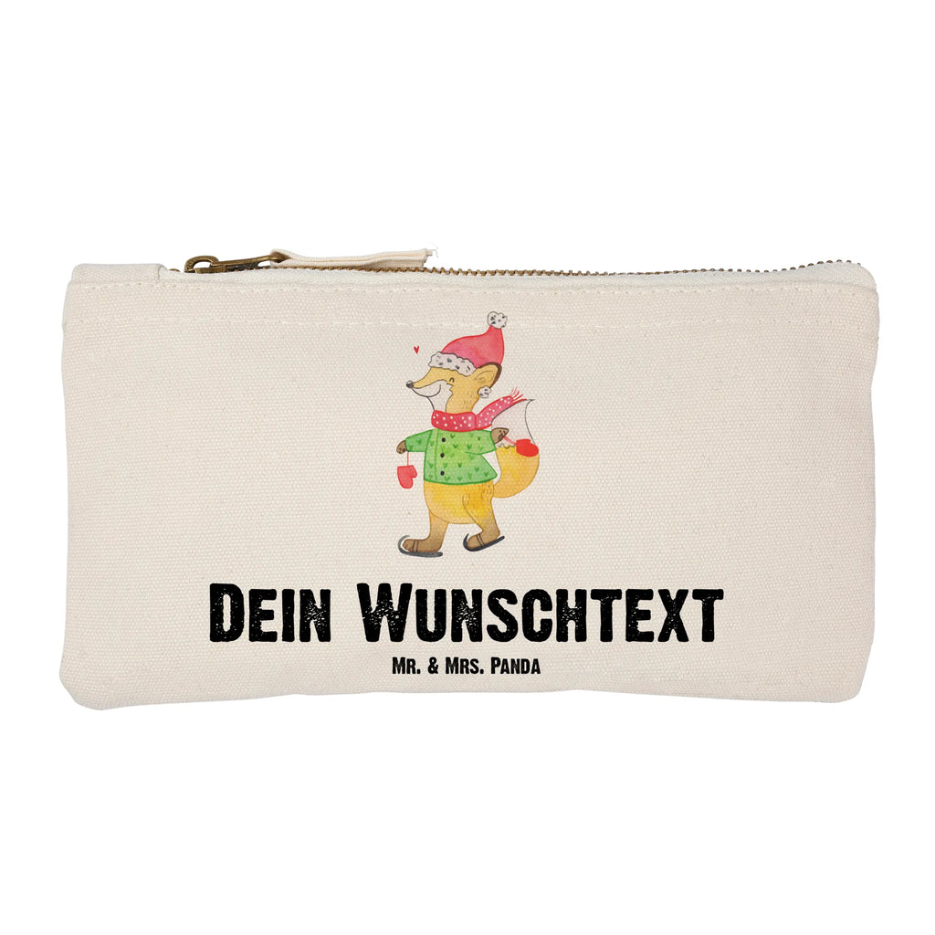 Personalisierte Schminktasche Fuchs  Schlittschuhe Personalisierte Schminktasche, Personalisierte Kosmetiktasche, Personalisierter Kosmetikbeutel, Personalisiertes Stiftemäppchen, Personalisiertes Etui, Personalisierte Federmappe, Personalisierte Makeup Bag, Personalisiertes Schminketui, Personalisiertes Kosmetiketui, Personalisiertes Schlamperetui, Schminktasche mit Namen, Kosmetiktasche mit Namen, Kosmetikbeutel mit Namen, Stiftemäppchen mit Namen, Etui mit Namen, Federmappe mit Namen, Makeup Bg mit Namen, Schminketui mit Namen, Kosmetiketui mit Namen, Schlamperetui mit Namen, Schminktasche personalisieren, Schminktasche bedrucken, Schminktasche selbst gestalten, Winter, Weihnachten, Weihnachtsdeko, Nikolaus, Advent, Heiligabend, Wintermotiv, Weihnachtsmann, Weihnachtstage, Weihnachtsbaum, Tannenbaum, Weihnachtszeit