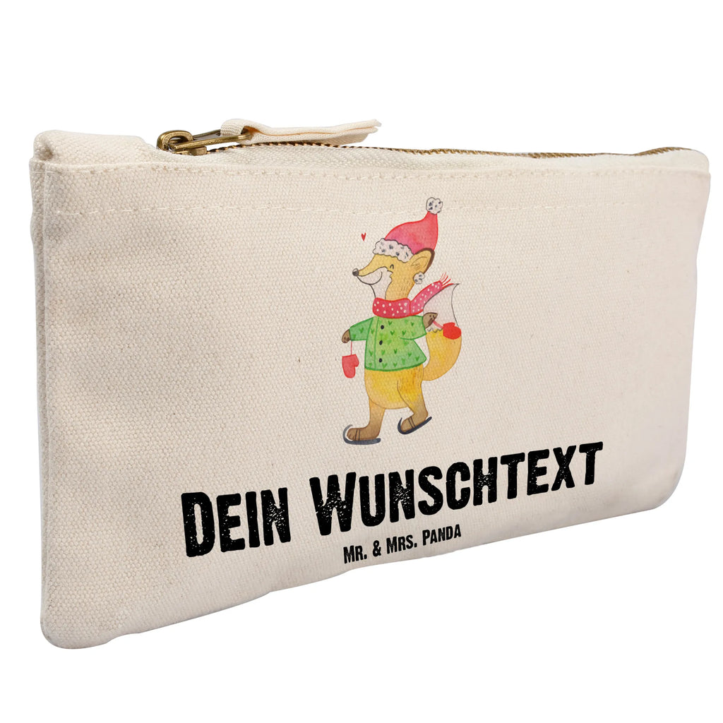 Personalisierte Schminktasche Fuchs  Schlittschuhe Personalisierte Schminktasche, Personalisierte Kosmetiktasche, Personalisierter Kosmetikbeutel, Personalisiertes Stiftemäppchen, Personalisiertes Etui, Personalisierte Federmappe, Personalisierte Makeup Bag, Personalisiertes Schminketui, Personalisiertes Kosmetiketui, Personalisiertes Schlamperetui, Schminktasche mit Namen, Kosmetiktasche mit Namen, Kosmetikbeutel mit Namen, Stiftemäppchen mit Namen, Etui mit Namen, Federmappe mit Namen, Makeup Bg mit Namen, Schminketui mit Namen, Kosmetiketui mit Namen, Schlamperetui mit Namen, Schminktasche personalisieren, Schminktasche bedrucken, Schminktasche selbst gestalten, Winter, Weihnachten, Weihnachtsdeko, Nikolaus, Advent, Heiligabend, Wintermotiv, Weihnachtsmann, Weihnachtstage, Weihnachtsbaum, Tannenbaum, Weihnachtszeit