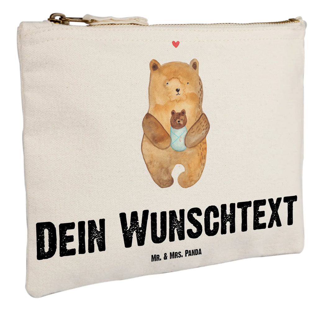 Personalisierte Schminktasche Bär mit Baby Personalisierte Schminktasche, Personalisierte Kosmetiktasche, Personalisierter Kosmetikbeutel, Personalisiertes Stiftemäppchen, Personalisiertes Etui, Personalisierte Federmappe, Personalisierte Makeup Bag, Personalisiertes Schminketui, Personalisiertes Kosmetiketui, Personalisiertes Schlamperetui, Schminktasche mit Namen, Kosmetiktasche mit Namen, Kosmetikbeutel mit Namen, Stiftemäppchen mit Namen, Etui mit Namen, Federmappe mit Namen, Makeup Bg mit Namen, Schminketui mit Namen, Kosmetiketui mit Namen, Schlamperetui mit Namen, Schminktasche personalisieren, Schminktasche bedrucken, Schminktasche selbst gestalten, Bär, Teddy, Teddybär, Eltern, Mutter, Baby, Taufe, Geburt, Nichte, Neffe, Enkel, Enkelin, Täufling, Geburtstag, Glückwunsch