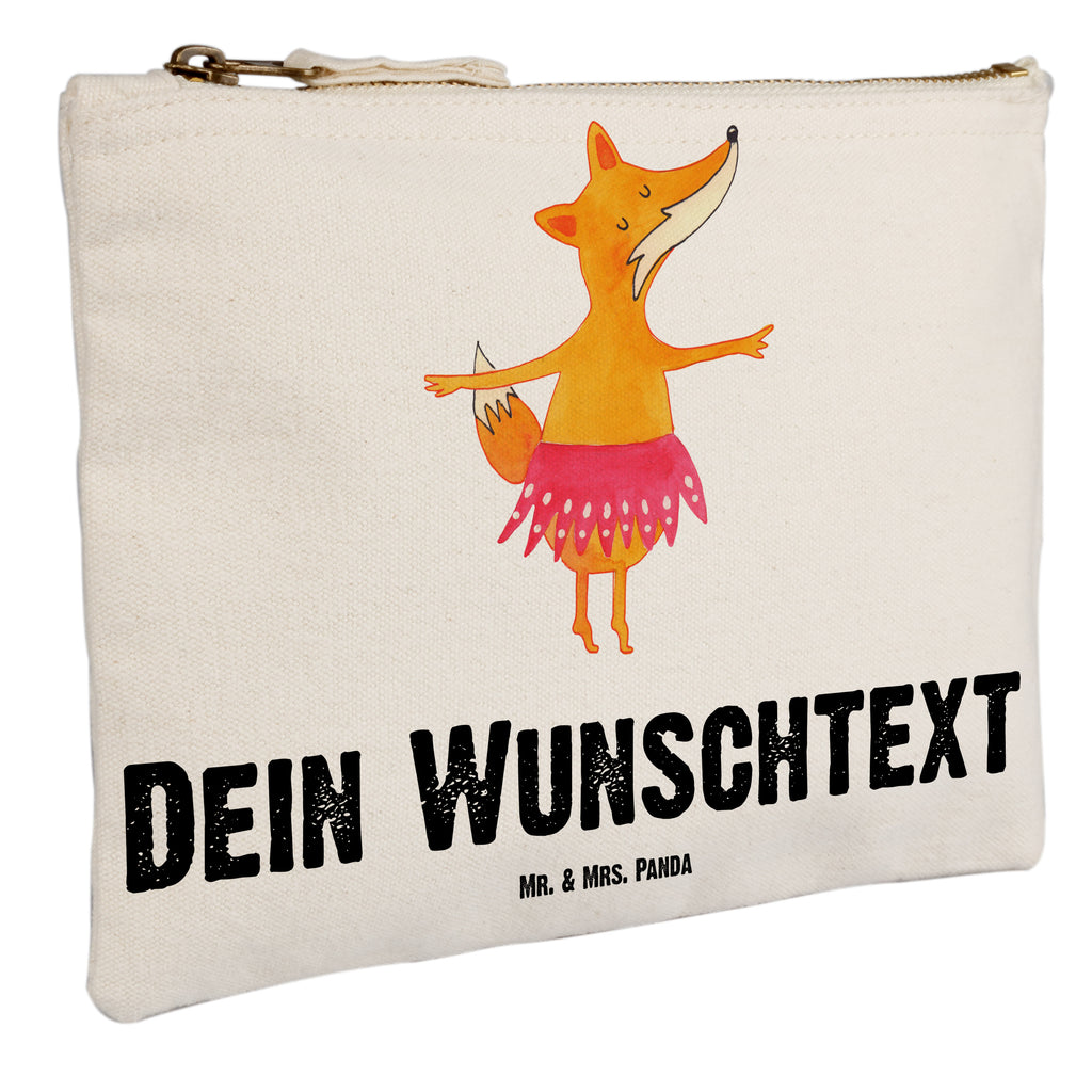 Personalisierte Schminktasche Fuchs Ballerina Personalisierte Schminktasche, Personalisierte Kosmetiktasche, Personalisierter Kosmetikbeutel, Personalisiertes Stiftemäppchen, Personalisiertes Etui, Personalisierte Federmappe, Personalisierte Makeup Bag, Personalisiertes Schminketui, Personalisiertes Kosmetiketui, Personalisiertes Schlamperetui, Schminktasche mit Namen, Kosmetiktasche mit Namen, Kosmetikbeutel mit Namen, Stiftemäppchen mit Namen, Etui mit Namen, Federmappe mit Namen, Makeup Bg  mit Namen, Schminketui mit Namen, Kosmetiketui mit Namen, Schlamperetui mit Namen, Schminktasche personalisieren, Schminktasche bedrucken, Schminktasche selbst gestalten, Fuchs, Fuchs Spruch, Füchse, Füchsin, Ballerina, Ballett, Tänzerin, Tanzen, Party, Einladung, Geburtstag