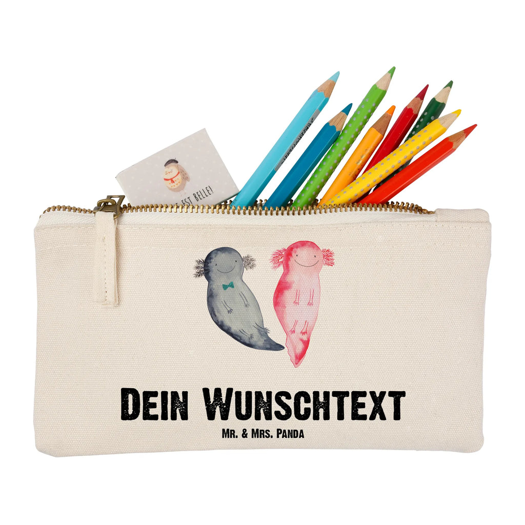 Personalisierte Schminktasche Axolotl Axel+Lotte Personalisierte Schminktasche, Personalisierte Kosmetiktasche, Personalisierter Kosmetikbeutel, Personalisiertes Stiftemäppchen, Personalisiertes Etui, Personalisierte Federmappe, Personalisierte Makeup Bag, Personalisiertes Schminketui, Personalisiertes Kosmetiketui, Personalisiertes Schlamperetui, Schminktasche mit Namen, Kosmetiktasche mit Namen, Kosmetikbeutel mit Namen, Stiftemäppchen mit Namen, Etui mit Namen, Federmappe mit Namen, Makeup Bg mit Namen, Schminketui mit Namen, Kosmetiketui mit Namen, Schlamperetui mit Namen, Schminktasche personalisieren, Schminktasche bedrucken, Schminktasche selbst gestalten, Axolotl, Molch, Axolot, Schwanzlurch, Lurch, Lurche, Liebe, große Liebe, Liebesbeweis, Freund, Verlobter, Ehemann, Jahrestag, Valentinstag